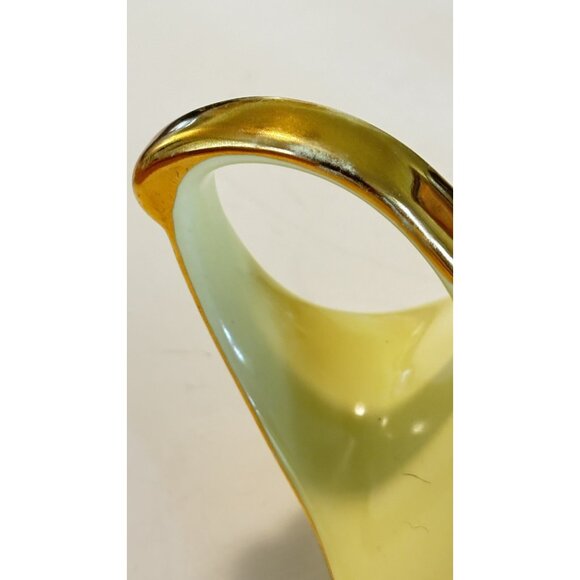 Vintage Pearl China Co Yellow 22K Gold Tea Set Teapot Creamer & Sugar 40s MCM - Picture 13 of 16